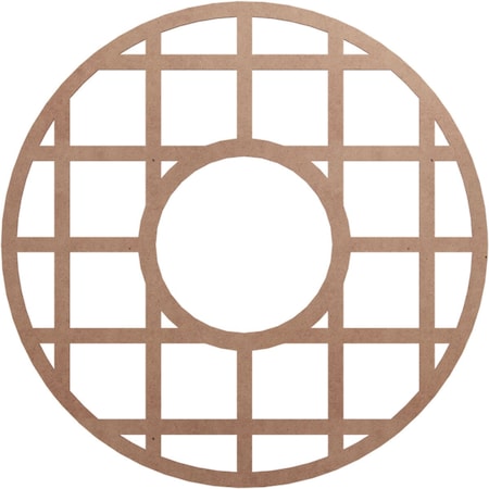 Ekena Millwork O'Neal Wood Fretwork Pierced Ceiling Medallion, Wood (Paint Grade), 40"OD x 14 1/2"ID x 3/8"T CMWP40X40X0375ONMF